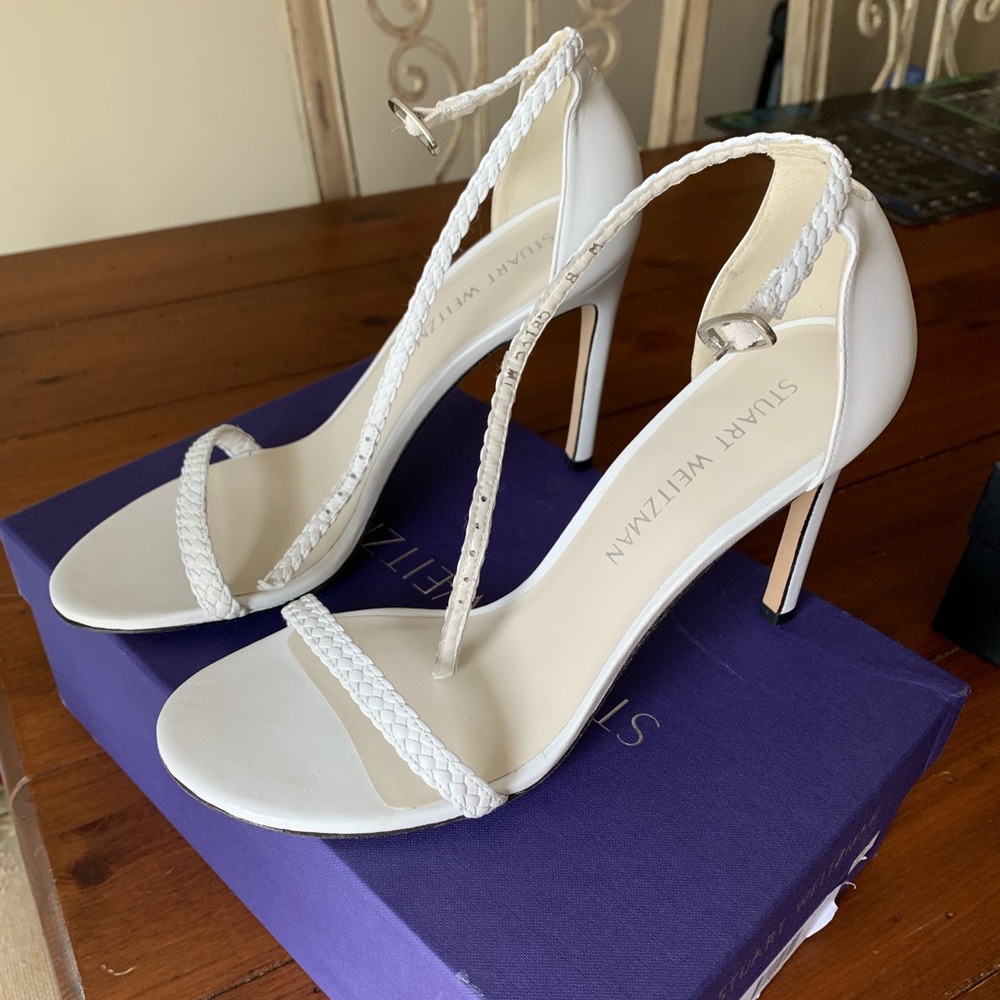 Stuart Weitzman Nudist Barebraid sandals